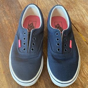 Vans Off the Wall navy and pink sneakers.  Very seldom worn. size 5.5 womens